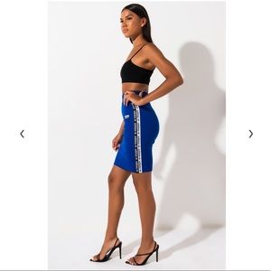 Adidas Logo SKIRT Blue XS